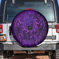 New Zealand Dream Catcher Spare Tire Cover Maori Koru Pattern Purple Version LT05 Purple - Polynesian Pride