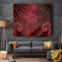 New Zealand Dream Catcher Tapestry Maori Koru Pattern Red Version LT05 - Polynesian Pride