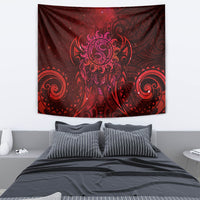 New Zealand Dream Catcher Tapestry Maori Koru Pattern Red Version LT05 - Polynesian Pride