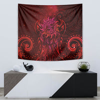 New Zealand Dream Catcher Tapestry Maori Koru Pattern Red Version LT05 - Polynesian Pride