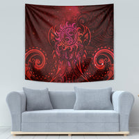 New Zealand Dream Catcher Tapestry Maori Koru Pattern Red Version LT05 - Polynesian Pride
