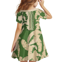 Hawaii Pua Kenikeni Lei Family Matching Summer Maxi Dress and Hawaiian Shirt With Lau Maia Green