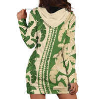 Hawaii Pua Kenikeni Lei Hoodie Dress With Lau Maia Green LT05 - Polynesian Pride