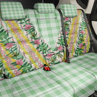 Hawaii Pikake Lokelani Plumeria Lei Back Car Seat Cover Green Palaka Motifs