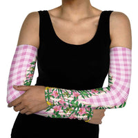 Hawaii Pikake Lokelani Plumeria Lei Arm Sleeves Pink Palaka Motifs