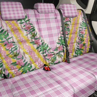 Hawaii Pikake Lokelani Plumeria Lei Back Car Seat Cover Pink Palaka Motifs