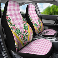 Hawaii Pikake Lokelani Plumeria Lei Car Seat Cover Pink Palaka Motifs