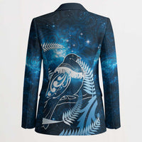 New Zealand Matariki Blazer Pigeon Kereru Maori Fern Art