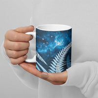New Zealand Matariki Ceramic Mug Pigeon Kereru Maori Fern Art