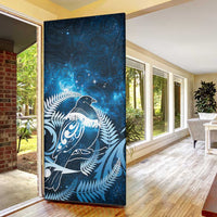 New Zealand Matariki Door Cover Pigeon Kereru Maori Fern Art