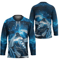 New Zealand Matariki Hockey Jersey Pigeon Kereru Maori Fern Art