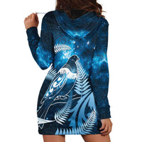 New Zealand Matariki Hoodie Dress Pigeon Kereru Maori Fern Art LT05 - Polynesian Pride