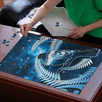New Zealand Matariki Puzzle Pigeon Kereru Maori Fern Art