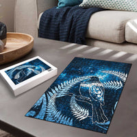 New Zealand Matariki Puzzle Pigeon Kereru Maori Fern Art