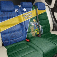 Solomon Islands Independence Day Back Car Seat Cover With Coat Of Arms