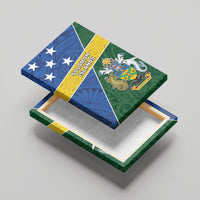 Solomon Islands Independence Day Canvas Wall Art With Coat Of Arms