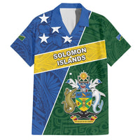 Personalised Solomon Islands Independence Day Hawaiian Shirt With Coat Of Arms LT05 Green - Polynesian Pride