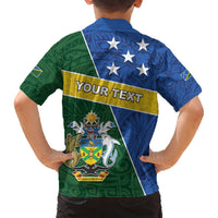 Personalised Solomon Islands Independence Day Hawaiian Shirt With Coat Of Arms LT05 - Polynesian Pride