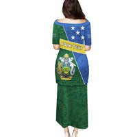 Personalised Solomon Islands Independence Day Puletasi With Coat Of Arms LT05 - Polynesian Pride