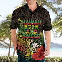 Personalized Hawaii Born and Raised Hawaiian Shirt Kanaka Maoli Flag Day LT05 - Polynesian Pride