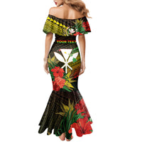Personalized Hawaii Born and Raised Mermaid Dress Kanaka Maoli Flag Day LT05 - Polynesian Pride