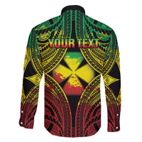 Personalised Wallis and Futuna Territory Day Family Matching Tank Maxi Dress and Hawaiian Shirt Polynesian Pattern Simple Style