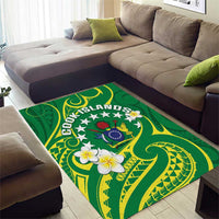Cook Islands Happy Constitution Day Area Rug Pattern Tribal Art