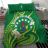 Cook Islands Happy Constitution Day Bedding Set Pattern Tribal Art