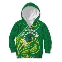 Cook Islands Happy Constitution Day Kid Hoodie Pattern Tribal Art