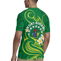 Cook Islands Happy Constitution Day Rugby Jersey Pattern Tribal Art