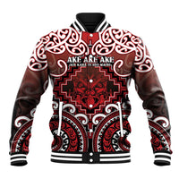Personalised New Zealand Aotearoa Baseball Jacket Te Reo Maori Ake Ake Ake - Polynesian Pride