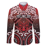 Personalised New Zealand Aotearoa Family Matching Long Sleeve Bodycon Dress and Hawaiian Shirt Te Reo Maori Ake Ake Ake - Polynesian Pride