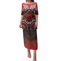 Personalised New Zealand Aotearoa Family Matching Puletasi and Hawaiian Shirt Te Reo Maori Ake Ake Ake - Polynesian Pride