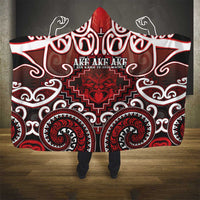 New Zealand Aotearoa Hooded Blanket Te Reo Maori Ake Ake Ake - Polynesian Pride