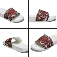New Zealand Aotearoa Slide Sandals Te Reo Maori Ake Ake Ake - Polynesian Pride