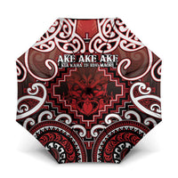 New Zealand Aotearoa Umbrella Te Reo Maori Ake Ake Ake - Polynesian Pride