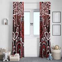 New Zealand Aotearoa Window Curtain Te Reo Maori Ake Ake Ake - Polynesian Pride