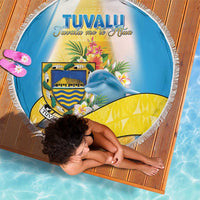 Tuvalu Independence Day Beach Blanket Tuvalu Mo Te Atua - Polynesian Pride
