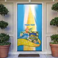Tuvalu Independence Day Door Cover Tuvalu Mo Te Atua LT05 Yellow - Polynesian Pride