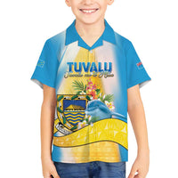 Personalised Tuvalu Independence Day Family Matching Long Sleeve Bodycon Dress and Hawaiian Shirt Tuvalu Mo Te Atua - Polynesian Pride