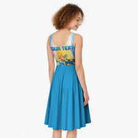 Personalised Tuvalu Independence Day Midi Dress Tuvalu Mo Te Atua - Polynesian Pride