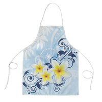FSM Chuuk Constitution Day Apron Polynesian Curves Plumeria LT05 Blue - Polynesian Pride