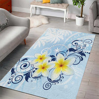 FSM Chuuk Constitution Day Area Rug Polynesian Curves Plumeria - Polynesian Pride