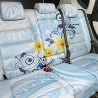 FSM Chuuk Constitution Day Back Car Seat Cover Polynesian Curves Plumeria - Polynesian Pride