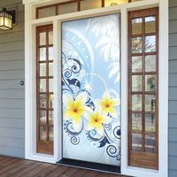 FSM Chuuk Constitution Day Door Cover Polynesian Curves Plumeria LT05 - Polynesian Pride