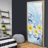 FSM Chuuk Constitution Day Door Cover Polynesian Curves Plumeria LT05 - Polynesian Pride