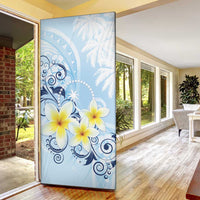 FSM Chuuk Constitution Day Door Cover Polynesian Curves Plumeria LT05 - Polynesian Pride