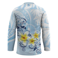 FSM Chuuk Constitution Day Hockey Jersey Polynesian Curves Plumeria LT05 - Polynesian Pride