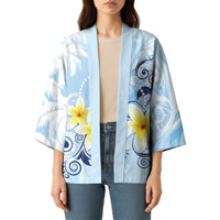 FSM Chuuk Constitution Day Kimono Polynesian Curves Plumeria - Polynesian Pride