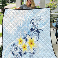 FSM Chuuk Constitution Day Quilt Polynesian Curves Plumeria - Polynesian Pride